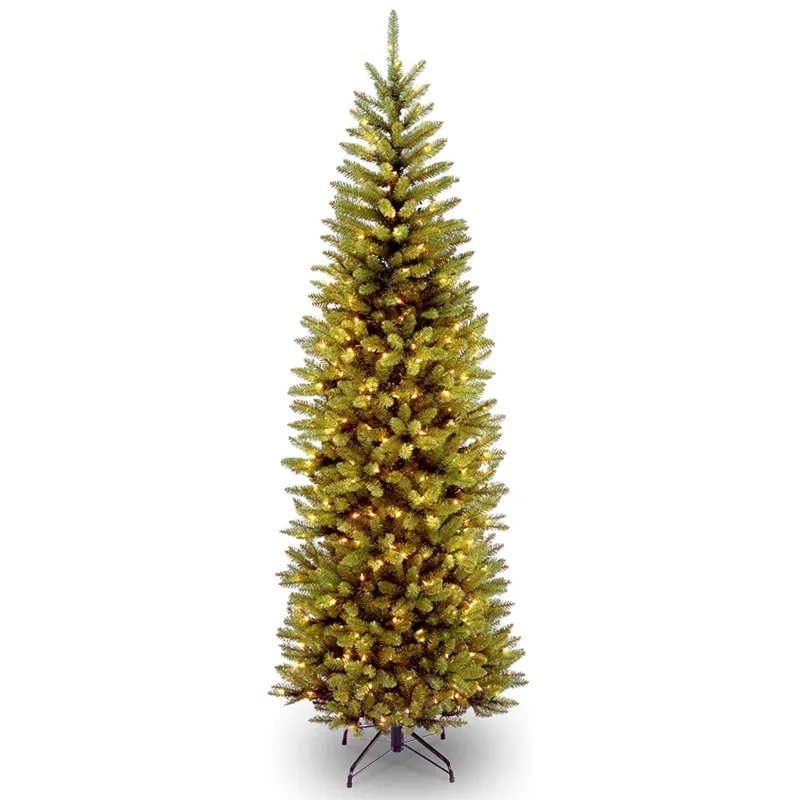 Deluxe 1.5m 1.8m 2.1m PVC Flocage Arbre de Noël Artificiel Cèdre Fenêtre Décoration Crypté Flocon de Neige Arbre de Noël