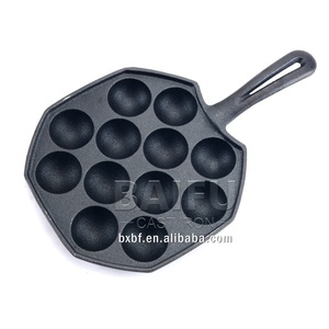 Molde cuadrado de 12 orificios para tortitas, sartén para Tartas de hierro fundido premarino, con forma de pulpo, Takoyaki - Product Image 6