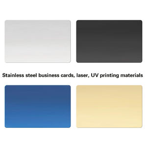 Kartu Bisnis besi tahan karat pabrik bahan tanpa kata kosong konten kustom ukiran Laser logam cetakan UV dan warna - Product Image 4