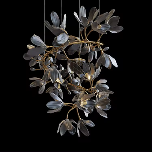 Zèle Éclairage Personnalisé Long LED Pendentif Lumières Réglable Hauteur Dimmable pour Hôtel Lobby Projet Lustre Décoration - Product Image 5