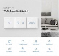 SONOFF — commutateur intelligent Wifi pour la maison, Module de commutation 1/2/3 gangs T0 T1 T2 T3, US/EU/UK, vente en gros, Alexa Google Voice