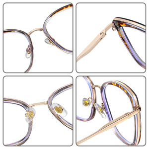 Montura de Gafas Metálicas TR90 con Diseño Ojo de Gato, Protección Anti Luz Azul, Unisex, Modelo 87260 - Product Image 4