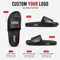 Sandales de sport pour jeunes, sandales de créateur, claquettes personnalisées, logo personnalisé sur la semelle extérieure, sandales plates unisexes, claquettes en PVC