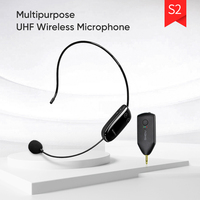 Microphone SHIDU S2 Studio, meilleures marques de haut-parleurs Bluetooth, microphone sans fil avec récepteur
