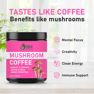 Factory Wholesale Mushroom Coffee Powder Support Custom Reishi Mushroom <b>Supplement</b> Shiitake Morel Mushroom Extract Powder Coffee - Product Image 3