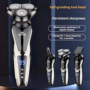 Nouveau <span class=keywords><strong>Rasoir</strong></span> <span class=keywords><strong>Électrique</strong></span> <span class=keywords><strong>Rechargeable</strong></span> USB 3-en-1, Tondeuse à Cheveux, Nez et Barbe, Lames Triples, Étanche pour Hommes - Product Image 6
