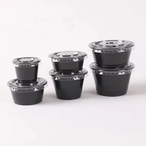 Wholesale Custom Plastic Disposable Sauce Container 1 OZ 1.5 OZ 2OZ 2.5 OZ 3.25 OZ 4 OZ Pp Portion Cups