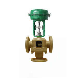 Vannes de contrôle à 3 voies en bronze AMOT pour mélange/diversion avec régulateur de température et actionneurs pneumatiques - Product Image 5