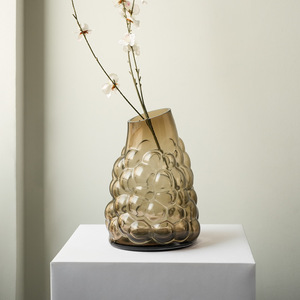 Vaso da Tavolo in <span class=keywords><strong>Vetro</strong></span> Moderno Islandese, Decorazione Creativa <span class=keywords><strong>di</strong></span> Alta Gamma per Atmosfera Elegante, per Ristoranti, Camere da Letto, per <span class=keywords><strong>Fiori</strong></span> Pasquali - Product Image 3