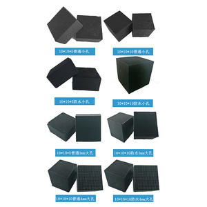 Bloc de charbon actif en nid d'abeille noir pour le traitement des gaz résiduels des cabines de peinture, haute résistance à la compression, 95 % d'origine Jiangsu Chine - Product Image 5