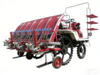 Transplanteur de riz autopropulsé YANHUI à 6 rangs, économique en main-d'œuvre, avec une marche stable sur les champs boueux