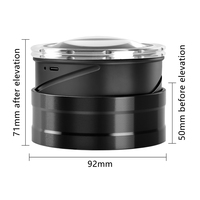 Loupe d'écran LED K9 en aluminium durable avec zoom rotatif 5X-7X, rechargeable Type-C, luminosité à 3 niveaux avec contrôle tactile