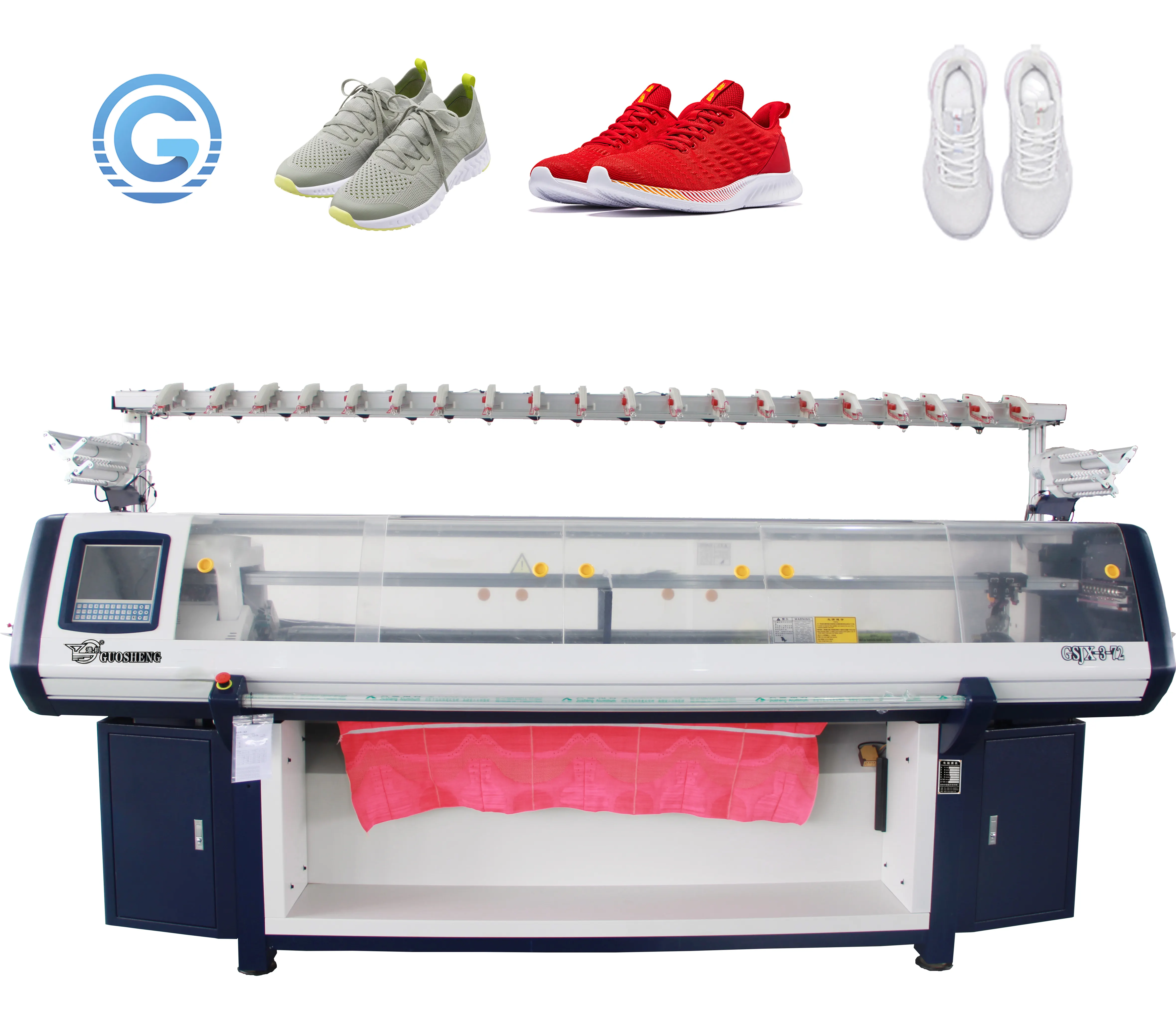 Machine à tricoter sur chaussures de sport chinois, 36 "14gg 3 système, prix d'usine