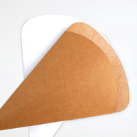 Boîte à crêpes et gaufres personnalisée jetable, support en papier, cône, conteneur écologique, boîte à crêpes à emporter