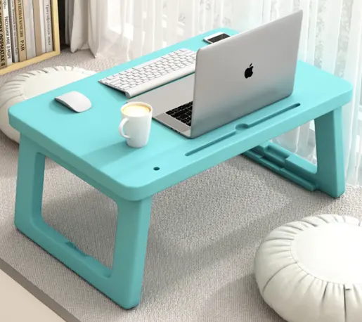 Home Office Camping Plastic Folding Bed Desk Portable Laptop Table