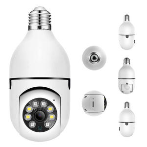 1080P HD 360 °   Caméra de sécurité PTZ rotative avec vision nocturne couleur, application Sulink, ampoule E27 pour la surveillance à domicile des bébés et des animaux domestiques - Product Image 1