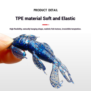 เหยื่อแบบนิ่มรูปกุ้งเต้นรำแบบหลายขาเหยื่อแบบนุ่มเหมือนจริงหนอนพลาสติกสำหรับปลากะพงและปลาแมนดารินเหมาะสำหรับการยิงแบบตก - Product Image 2