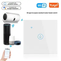 Version européenne 20A Interrupteur intelligent tactile OLED ignifuge avec contrôle par application électrique, résolution 320x240, interrupteur intelligent Tuya pour la maison intelligente