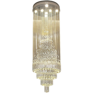 Lámpara de Techo Colgante Redonda Elegante de Lujo con Bolas de Cristal K9 para Hotel y Hogar - Product Image 4