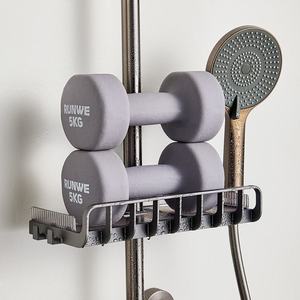 Étagère <span class=keywords><strong>de</strong></span> <span class=keywords><strong>Douche</strong></span> Murale Luxe Léger Sans Perçage en Plastique pour Articles <span class=keywords><strong>de</strong></span> Toilette et Gels – Rangement Pratique pour Nettoyants - Product Image 5
