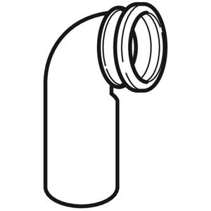 Coude de WC étendue en PE à 90 ° pour toilette murale 90/90 Outil de tournage - Product Image 3