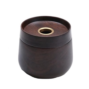 Ustensiles de thé Kung Fu <span class=keywords><strong>chinois</strong></span> haut de gamme bassin à thé en ébène assiette à thé peut également utilisé pour cendrier - Product Image 1