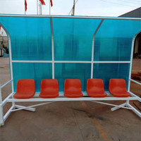 Banc de sièges de stade en acier inoxydable et en alliage d'aluminium pour équipement de cour de sport chaises bleues/rouges/noires/blanches/jaunes personnalisées