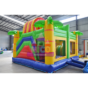 Castillo Inflable con Tobogán para Exteriores, Diseño de Jungla con Leones, Castillo Hinchable con Tobogán - Product Image 5
