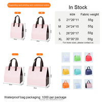 Sac isotherme réutilisable en non-tissé avec logo personnalisé, sac thermique en aluminium pour la restauration, les pique-niques