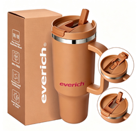 Gobelet isotherme en acier inoxydable à double paroi de 40 oz avec poignée pour les sports et les activités de plein air