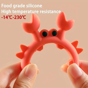 Support en silicone pour spatule et cuillère en forme de crabe, support de grattoir à crabe, pince de maintien, repose-cuillère en forme de crabe, anti-débordement, gadgets de cuisine - Product Image 4