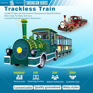 Tren de Pasajeros sin Rieles para Todo Clima con Cabinas Cerradas, Control de Clima, Operación Confortable Durante Todo el Año para Parques de Atracciones - Product Image 5