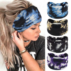 BELLEWORLD شعار مخصص التعبئة الرياضة اليوغا عصابات الشعر الفرقة أفريقيا عمامة مرنة تويست عصابات الرأس عقدة واسعة - Product Image 3