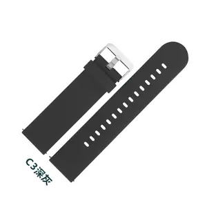 2024 Wholesale Smart Fitness Watch Band 22mm Universal Soft Silicone Replacement Wristband Sport Watch Strap