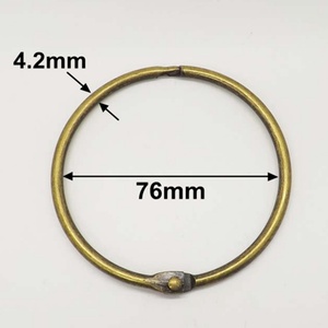 Anneaux de reliure en bronze EWANG de 3 pouces, anneaux pour feuilles mobiles, pour porte-clés, anneaux pour cartes - Product Image 3