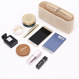 Gran oferta, logotipo personalizado, muchos bolsillos, <span class=keywords><strong>nunca</strong></span> se llenan, bolso de mano de fieltro, bolso de inserción, organizador con asa - Product Image 2
