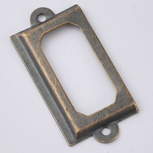 Rectangle Metal Card Holder Bronze 39x18mm For <b>Drawer</b> Wall Mounted Office Organizer - Product Image 3