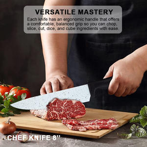 Venta caliente en Europa y América Cocineros caseros Juego de cuchillos de cocina Cuchillas afiladas de seis piezas Kits de cuchillos de utilidad de frutas y verduras de chef - Product Image 4