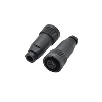 Connecteur de câble DIN étanche IP68, fiche 6+PE 7 broches RD24 mâle/femelle, bornes de soudure en plastique, connecteurs de câble d'alimentation 10A