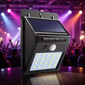 LED 太阳能灯 20 颗 LED 无线运动感应灯 防水太阳能户外灯 花园装饰射灯 壁灯 - Product Image 1