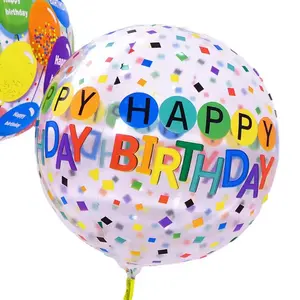 2024 Balões bobo com luzes LED e personagens para festas de aniversário, eventos, adesivos de balões bobo, novidade do fabricante