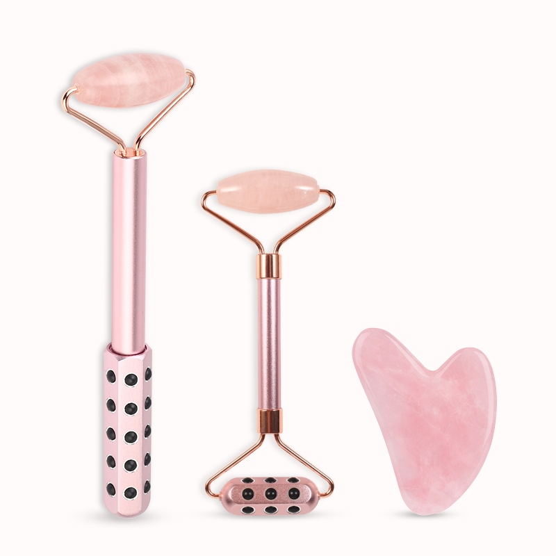 2020 selling products in USA beauty skincare instrument tools handheld portable germanium jade face massager roller