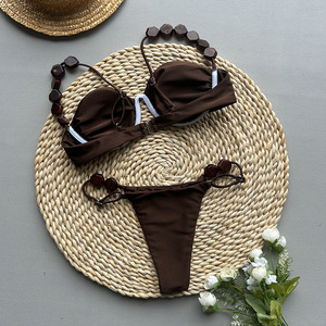 Maillots <span class=keywords><strong>de</strong></span> <span class=keywords><strong>bain</strong></span> push-up JSN 2025 – Ensemble bikini sexy pour femme – <span class=keywords><strong>Maillot</strong></span> <span class=keywords><strong>de</strong></span> <span class=keywords><strong>bain</strong></span> uni – Tenue <span class=keywords><strong>de</strong></span> <span class=keywords><strong>bain</strong></span> - Product Image 2