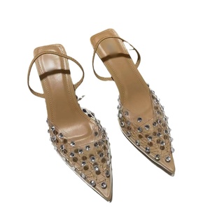 Sandalias QuiteS Za Baotou 2026, Nuevas Sandalias de Verano con Pedrería, Tacones Altos Puntiagudos, Elegantes, para Mujer, Transparentes de PVC - Product Image 5