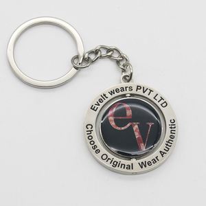 Cute Metal Plate 3D Angel Keychain with Rhinestone Misty Nickel Plating with Soft Enamel Custom Angel <b>Key</b> Chain - Product Image 2