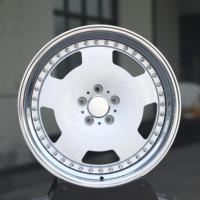 Jantes forgées Alpha argentées avec baril extérieur poli 5X112 pour Mercedes-Benz EQE