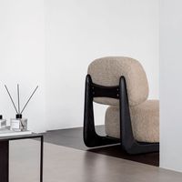 Fauteuil simple en laine d'alpaga Wabi-Sabi, design moderne en bois massif, luxe simple, pour enfants, pour meubles de maison, Internet