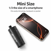 Pompe à air électrique CYCLAMI AM9 Pro Mini 130 PSI 126 g, pompe à vélo avec feu arrière 2 en 1, type C rechargeable, gonfleur de vélo
