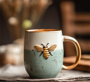 Керамическая кружка с тиснением - Product Image 3