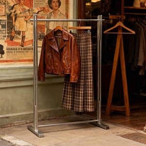 Expositor <span class=keywords><strong>de</strong></span> Acero Inoxidable para Tiendas <span class=keywords><strong>de</strong></span> <span class=keywords><strong>Ropa</strong></span> <span class=keywords><strong>de</strong></span> Hombre y Mujer, <span class=keywords><strong>de</strong></span> Alta Gama, Fácil <span class=keywords><strong>de</strong></span> Montar - Product Image 3
